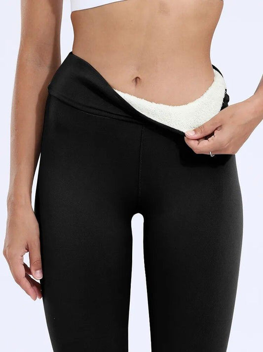 Cold Weather Thick Fleece High Waist Compression Leggings - RTR Athletics